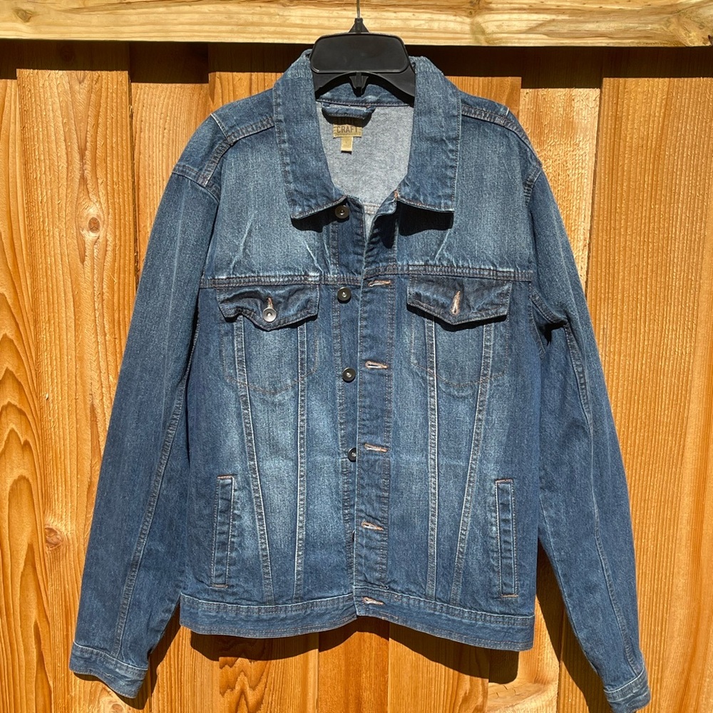 True Craft Men's Denim Blue Jacket